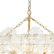 Load image into Gallery viewer, Farmhouze Light-Brass Decorative Pattern Glass Globe Cluster Chandelier-Chandelier-8-Light-Brass (Pre-Order)