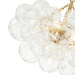 Load image into Gallery viewer, Farmhouze Light-Brass Decorative Pattern Glass Globe Cluster Chandelier-Chandelier-8-Light-Brass (Pre-Order)