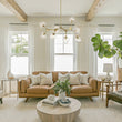 Load image into Gallery viewer, Farmhouze Light-Brushed Brass 8-Light Glass Ice Branching Chandelier-Chandelier-8-Light-Brass (Pre-Order)