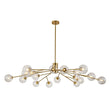Load image into Gallery viewer, Farmhouze Light-Clear Glass Bubble Branching Sputnik Chandelier-Chandelier-18-Light-Gold