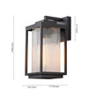 Load image into Gallery viewer, Farmhouze Light-Contemporary 1-Light Glass Lantern Outdoor Wall Sconce-Wall Sconce-2 Packs-