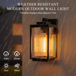 Load image into Gallery viewer, Farmhouze Light-Contemporary 1-Light Glass Lantern Outdoor Wall Sconce-Wall Sconce-2 Packs-