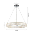 Load image into Gallery viewer, Farmhouze Light-Contemporary Dimmable LED Crystal Ring Pendant-Chandelier-Chrome-