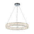 Load image into Gallery viewer, Farmhouze Light-Contemporary Dimmable LED Crystal Ring Pendant-Chandelier-Chrome-
