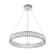 Load image into Gallery viewer, Farmhouze Light-Contemporary Dimmable LED Crystal Ring Pendant-Chandelier-Chrome-