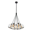 Load image into Gallery viewer, Farmhouze Light-Danish 7-Light Black Cluster Glass Dome Pendant-Chandelier-7-Light-