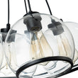 Load image into Gallery viewer, Farmhouze Light-Danish 7-Light Black Cluster Glass Dome Pendant-Chandelier-7-Light-