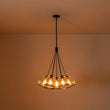 Load image into Gallery viewer, Farmhouze Light-Danish 7-Light Black Cluster Glass Dome Pendant-Chandelier-7-Light-