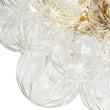 Load image into Gallery viewer, Farmhouze Light-Decorative Pattern Glass Globe Cluster Flush Mount-Chandelier-3-Lt-Brass (Pre-Order)