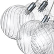 Load image into Gallery viewer, Farmhouze Light-Dimmable LED Swirled Glass Globe Bubble Pendant-Chandelier-Chrome-