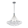 Load image into Gallery viewer, Farmhouze Light-Dimmable LED Swirled Glass Globe Bubble Pendant-Chandelier-Chrome-