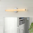 Load image into Gallery viewer, Farmhouze Light-Dimmable LED White Marble Linear Vanity Lamp-Wall Sconce-Chrome-
