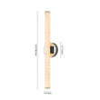 Load image into Gallery viewer, Farmhouze Light-Dimmable LED White Marble Linear Vanity Lamp-Wall Sconce-Chrome-