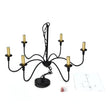Load image into Gallery viewer, Farmhouze Light-Farmhouse Black Candle Style Classic Chandelier-Chandelier--
