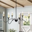 Load image into Gallery viewer, Farmhouze Light-Farmhouse Black Candle Style Classic Chandelier-Chandelier--