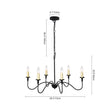 Load image into Gallery viewer, Farmhouze Light-Farmhouse Black Candle Style Classic Chandelier-Chandelier--