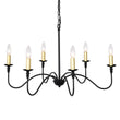 Load image into Gallery viewer, Farmhouze Light-Farmhouse Black Candle Style Classic Chandelier-Chandelier--