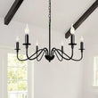 Load image into Gallery viewer, Farmhouze Light-Farmhouse Black Candle Style Classic Chandelier-Chandelier-Black-