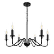 Load image into Gallery viewer, Farmhouze Light-Farmhouse Black Candle Style Classic Chandelier-Chandelier-Black-