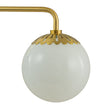 Load image into Gallery viewer, Farmhouze Light-Flower Milky Glass Globe Brass Vanity Wall Lamp-Wall Sconce-Aged Brass-