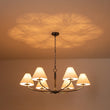 Load image into Gallery viewer, Farmhouze Light-French Farmhouse 6-Light Cone White Linen Shade Chandelier-Chandelier-Brass-