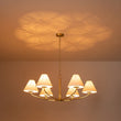 Load image into Gallery viewer, Farmhouze Light-French Farmhouse 6-Light Cone White Linen Shade Chandelier-Chandelier-Brass-