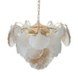 Load image into Gallery viewer, Farmhouze Light-French Farmhouse Gold Texture Glass Leaf Chandelier-Chandelier-Gold-