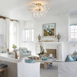 Load image into Gallery viewer, Farmhouze Light-Glam 3-Light Swirled Glass Globe Bubble Flush Mount Chandelier-Chandelier-3-Light-Brass