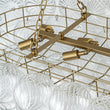 Load image into Gallery viewer, Farmhouze Light-Glam Swirled Glass Globe Brass Island Chandelier-Chandelier-Brass-
