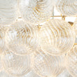 Load image into Gallery viewer, Farmhouze Light-Glam Swirled Glass Globe Brass Island Chandelier-Chandelier-Brass-