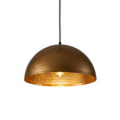 Load image into Gallery viewer, Farmhouze Light-Industrial 1-Light Hammered Oversized Metal Dome Pendant-Chandelier-Dark Silver-23in