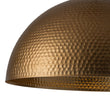 Load image into Gallery viewer, Farmhouze Light-Industrial 1-Light Hammered Oversized Metal Dome Pendant-Chandelier-Dark Silver-23in