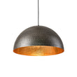 Load image into Gallery viewer, Farmhouze Light-Industrial 1-Light Hammered Oversized Metal Dome Pendant-Chandelier-Dark Silver-23in