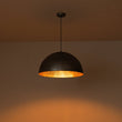 Load image into Gallery viewer, Farmhouze Light-Industrial 1-Light Hammered Oversized Metal Dome Pendant-Chandelier-Dark Silver-23in