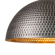 Load image into Gallery viewer, Farmhouze Light-Industrial 1-Light Hammered Oversized Metal Dome Pendant-Chandelier-Dark Silver-23in