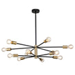 Load image into Gallery viewer, Farmhouze Light-Industrial Classic Linear Sputnik Light Fixture-Chandelier-6-Light-