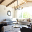 Load image into Gallery viewer, Farmhouze Light-Industrial Metal 8-Light Sputnik Chandelier-Chandelier--