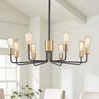 Load image into Gallery viewer, Farmhouze Light-Industrial Metal 8-Light Sputnik Chandelier-Chandelier--