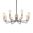 Load image into Gallery viewer, Farmhouze Light-Industrial Metal 8-Light Sputnik Chandelier-Chandelier--