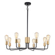 Load image into Gallery viewer, Farmhouze Light-Industrial Metal 8-Light Sputnik Chandelier-Chandelier--