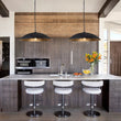 Load image into Gallery viewer, Farmhouze Light-Industrial Saucer Oversized Dome Pendant Light-Chandelier-Black-