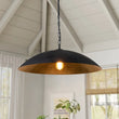 Load image into Gallery viewer, Farmhouze Light-Industrial Saucer Oversized Dome Pendant Light-Chandelier-Black-