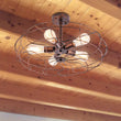 Load image into Gallery viewer, Farmhouze Light-Industrial Vintage Semi Flush Mount Ceiling Light-Ceiling Light-Rusty-