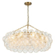 Load image into Gallery viewer, Farmhouze Light-Kitchen Dining Swirled Glass Bubble Round Chandelier-Chandelier-32in-