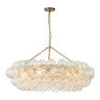 Load image into Gallery viewer, Farmhouze Light-Kitchen Dining Swirled Glass Bubble Round Chandelier-Chandelier-32in-