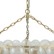 Load image into Gallery viewer, Farmhouze Light-Kitchen Dining Swirled Glass Bubble Round Chandelier-Chandelier-32in-