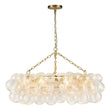 Load image into Gallery viewer, Farmhouze Light-Kitchen Dining Swirled Glass Bubble Round Chandelier-Chandelier-32in-