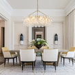 Load image into Gallery viewer, Farmhouze Light-Kitchen Dining Swirled Glass Bubble Round Chandelier-Chandelier-32in-