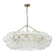 Load image into Gallery viewer, Farmhouze Light-Kitchen Dining Swirled Glass Bubble Round Chandelier-Chandelier-32in-
