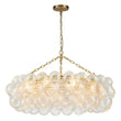 Load image into Gallery viewer, Farmhouze Light-Kitchen Dining Swirled Glass Bubble Round Chandelier-Chandelier-32in-